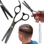 Rozz Fodrász olló professzionális 17 cm fekete texturáló (rozz_gabB)