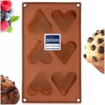 ORION Szilikon keksz sütőforma muffin szívek (8592381258184)