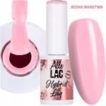 AlleLac Hibrid lakk Allelac 6g Led/uv Gel Polish Pink Pastel Pink (Lakier do paznokci różowy róż pink)