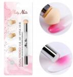 Molly Nails Kétoldalas Ombre ecset Nail Art bélyegző szivacs (Pędzelek z gąbka do zdobienia paznokci Molly)