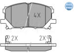 Meyle Fékbetét Toyota P. Lexus RX300 03-