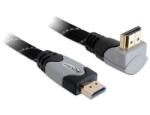 Delock 83077 Kábel; Hdmi dugó, Hdmi dugó 270° fel/le; textil; 5m (83077)