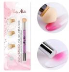 Molly Nails Kétoldalas Ombre ecset Nail Art bélyegző szivacs (Pędzelek z gąbka do zdobienia paznokci)