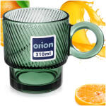 Orion Zöld kávés pohár teás italokhoz, fogantyúval 300 ml (8592381261429)