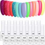 AlleLac 14x Hibrid lakk Allelac 6g Rosie Beauty Spring Vibes Tavaszi szett (Lakier do paznokci idealny na wiosnę lato)