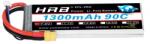 HRB LiPo akkumulátor robotikához/modellezéshez Hrb 7.4V 1300mAh 90C 2S XT60