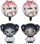 del-sol Lufik Halloween 4 db Zombie Ijesztő Véres Dekoráció 53 cm