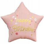 GoDan Fólia lufi "Happy Birthday", matt rózsaszín, Godan, 18",