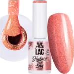 AlleLac Hibrid lakk Allelac 6g Led/uv Gel Polish Flash Glitter Orange Light (Lakier Brokatowy Na Karnawał Blask Drobinki)