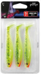  Fox Rage Slick Shad Single Colour Packs Ultra UV-Lemontiger 13 cm 1 db gumihal