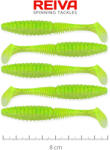  Reiva Zander Power Shad Flash chartreuse 8 cm 3, 18 g 5 db/csomag gumihal