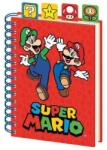 Pyramid International Spirálfüzet elválasztókkal - Super Mario - A5, vonalas, Piros (FEN0109105)