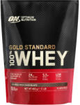 Optimum Nutrition 100% Whey Gold Standard 450-480 g, unt de ciocolată și alune