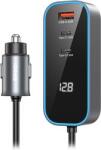 BWOO Incarcator auto 30W PD, 2 x USB-C + 1 x USB A, Negru (GSM191510)