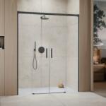 Radaway Usa de nisa culisanta, cu doua parti mobile, antracit periat, Radaway Idea 6 Brushed GunMetal DWD 387125-92-01 (387125-92-01)