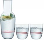 Zwiesel Glas Set pentru apă Aura, 1 carafă și 2 pahare, roșu Pahar