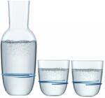 Zwiesel Glas Set pentru apă Aura, 1 carafă și 2 pahare, albastru Pahar