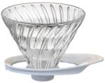 Hario Dripper V60-02 din sticlă - alb (VDGR-02W) Pahar