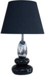 Invicta Lampa de masa STONES OF ZEN 45 cm cu abajur reglabil, negru-argintiu (70019)