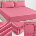 Pucioasa Husa pat din tricot cu elastic saltea 180x200, roz pudrat