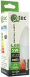 Qtek LED E14 5W C37 GYERTYA 4200K (semleges fehér) 460lm (QTEC-C37-5W-4200K)