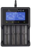 XTAR VC4 SMART akkutöltő 4 csatornás Ni-Mh, Ni-CD, Li-ion, IMR, INR, ICR akkukhoz (AC31901)