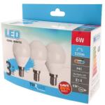 Trixline LED globe mini P45 6W E14 6500K 515 lumen, 3db-os KISZERELÉS! (TR-E14-P45-6-6500-3)