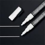 Sigel Folyékony krétamarker, kúpos hegy, 1-2 mm SIGEL, fehér 2 db (BA178)