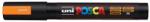 uni Dekormarker, 1, 8-2, 5 mm, UNI "Posca PC-5M", fluor narancs 1 db (2UPC5MFN)