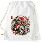 printfashion Fuji És Koi Ponty: Japán Tradíció - Sportzsák, Tornazsák - Fehér (18568984)