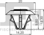 FA1 14-10005.10 - Clips, acoperire decorativa si protectie - Clips acoperire decorativa si protectie - FA1 - 14 - 10005.10 - FA1-14-10005.10 (FA1141000510)