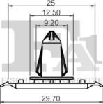 FA1 10-40103.25 - Clips, acoperire decorativa si protectie - FA1-10-40103.25 (FA1104010325)