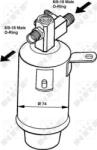 NRF 33018 - Uscator, aer conditionat - 8391025 uscator clima BMW E 30 324 td TOURING 1987 - 1909> 1993 - 1911 CERERE . NRF indicele 002 002 629 - NRF-33018 (NRF33018)