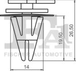 FA1 10-40094.25 - Clips, acoperire decorativa si protectie - FA1-10-40094.25 (FA1104009425)