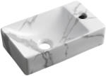 SAPHO Small Margitha 38x22 cm right carrara (MGT38217)