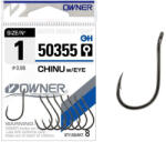 Owner Hooks Chinu WE 50355 1-es füles szakállas horog