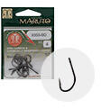 Maruto 8355BD fekete nikkel 8-as füles szakállas horog 10 db/csomag