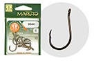 Maruto 9644 fekete nikkel 10-es füles szakállas horog 10 db/csomag