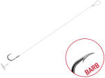Delphin FLR Quickstop 8 cm 0, 3 mm 4-es szakállas előkötött horog 6 db/csomag