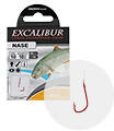 Excalibur Bolo piros 12-es szakállas előkötött horog