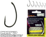 Carp Academy Teflon XS-4 1-es fekete bojlis szakállas horog 10 db/csomag