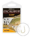 Excalibur Carp Classic arany 14-es lapkás szakállas horog