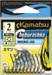 Kamatsu micro jig fekete nikkel 6-os ragadozóhalas horog