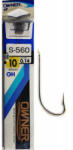 Owner Hooks keszegező S-560 0, 14 mm 10-es előkötött horog