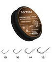  Nytro NTO4 Fine Feeder 14-es 0, 15 mm 100 cm szakállas előkötött horog 8 db/csomag