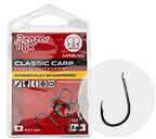 EnergoTeam Classic Carp 2-es fekete nikkel lapkás szakállas horog 6 db/csomag