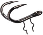 MadCat dupla Shad BN 4 × 4/0-s fekete nikkel harcsázó horog 4 db/csomag