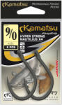Kamatsu hyper erősített nautilius x4 fekete nikkel 11/0-s harcsázó horog