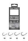  Nytro NTO-B3 Method 16-os 0, 19 mm 10 cm csalitüskés szakáll nélküli előkötött horog 8 db/csomag