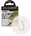 Excalibur Carp Classic arany 1-es szakállas előkötött horog